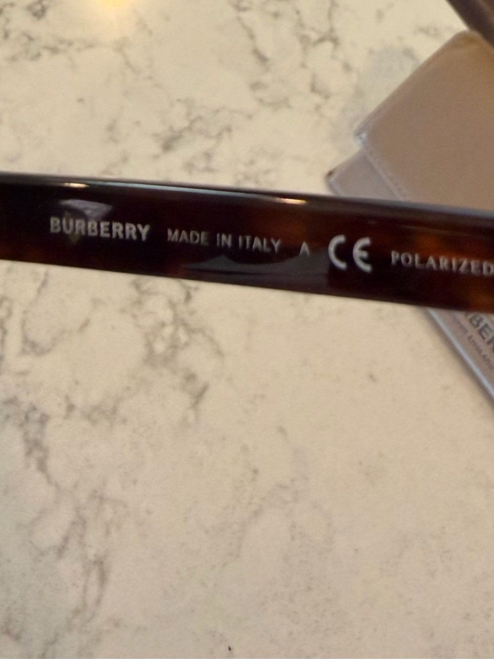Burberry 55mm Polarized Square Cat Eye Sunglasses - Brown - Picture 4 of 7